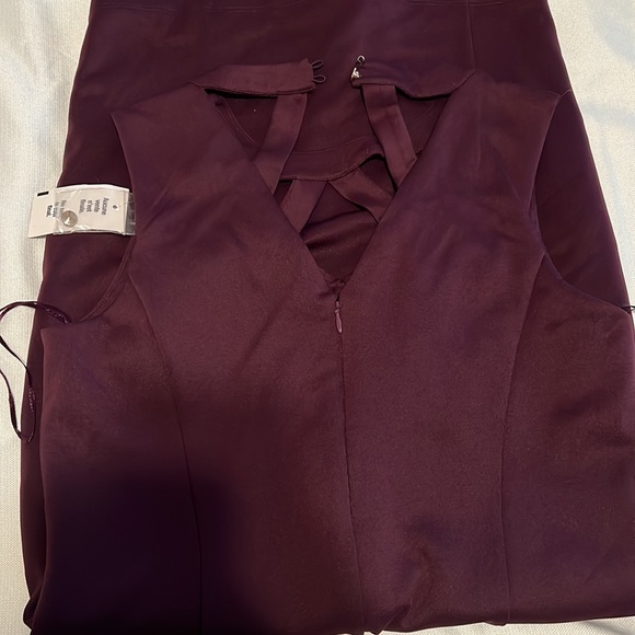 Cleo burgundy dress. Size 6 - Picture 4 of 6